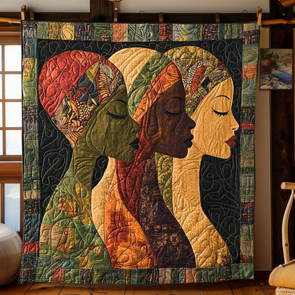 African Woman WJ1003001CL Quilt