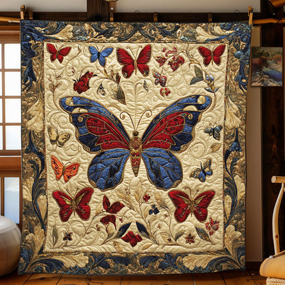 Antique Embroidered Butterfly WJ0603006CL Quilt