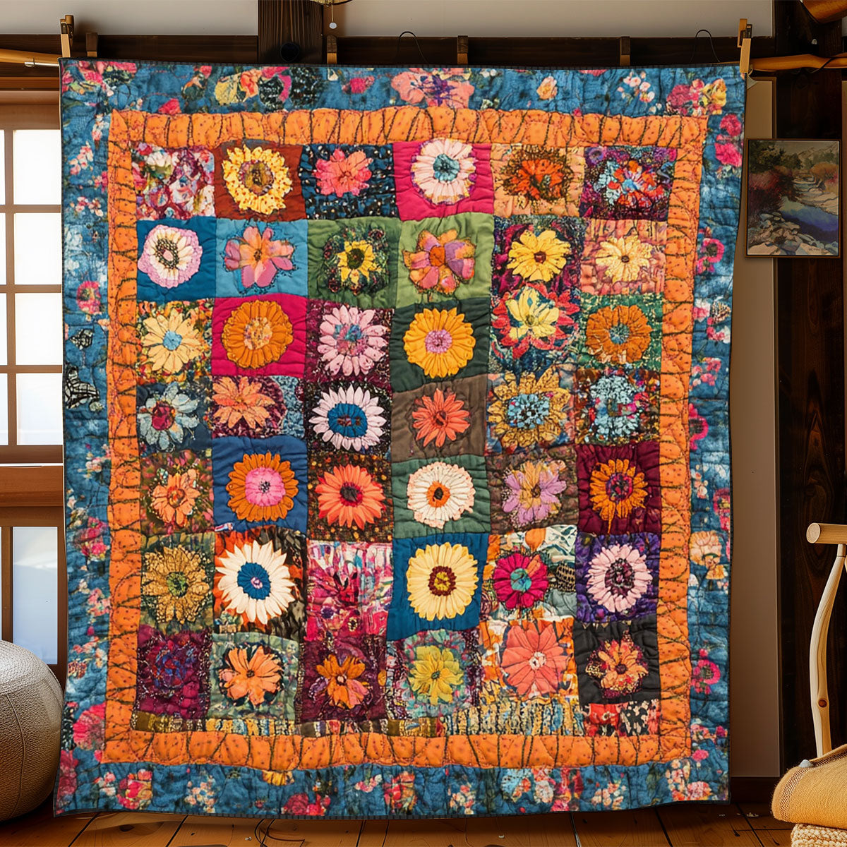 Blooming Patchwork WJ0802001CL Quilt