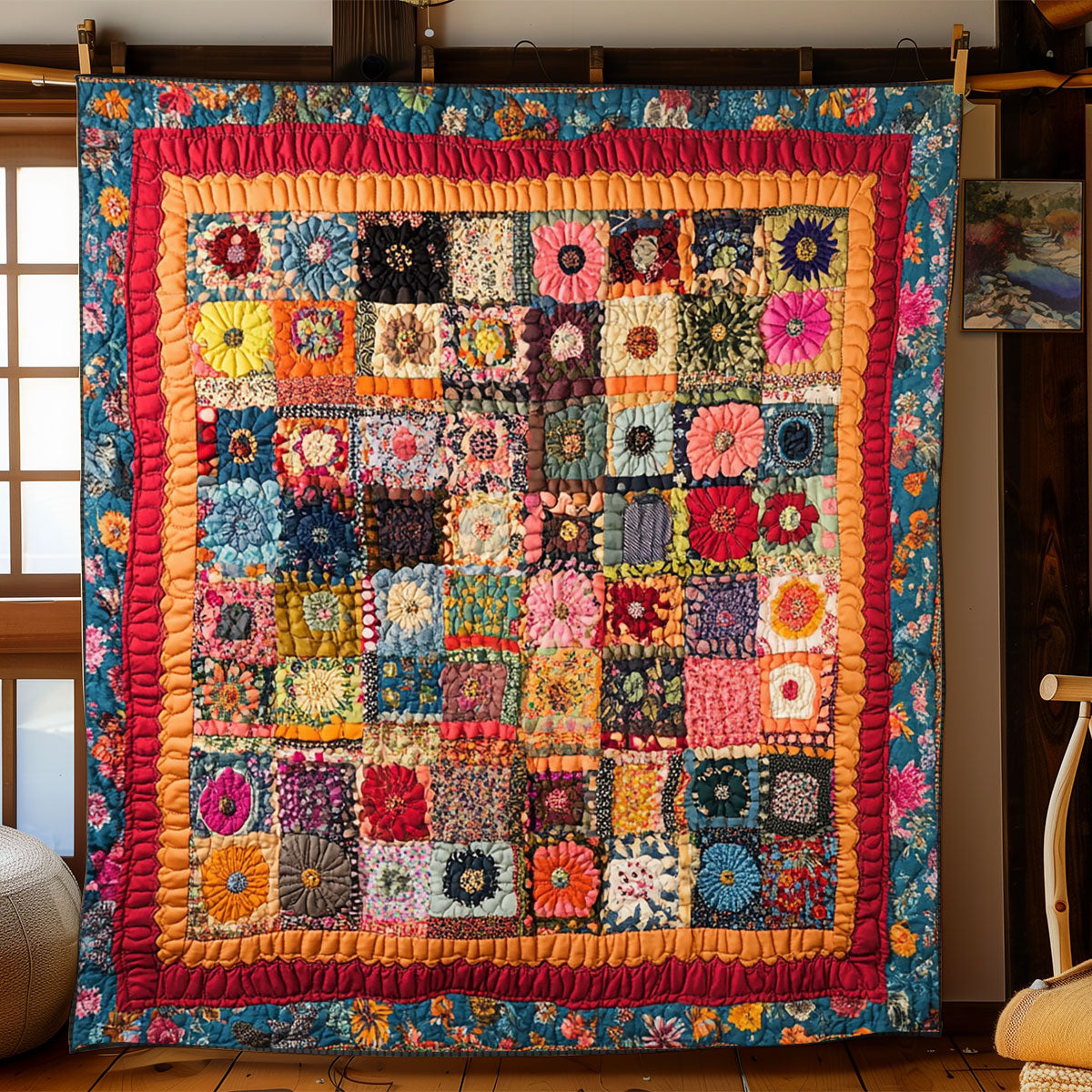 Blooming Patchwork WJ1002006CL Quilt