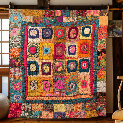 Blooming Patchwork WJ1002007CL Quilt