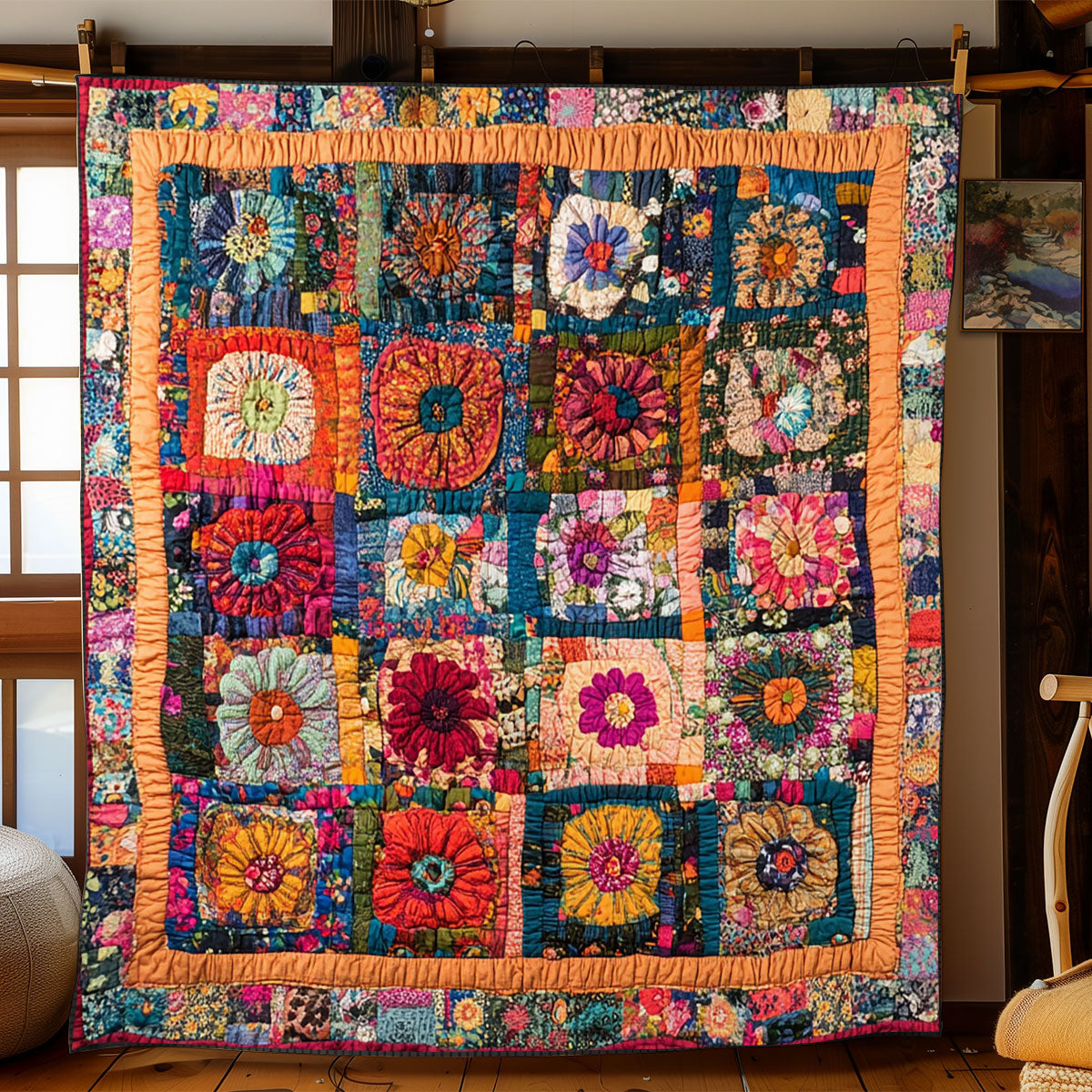 Blooming Patchwork WJ1202003CL Quilt