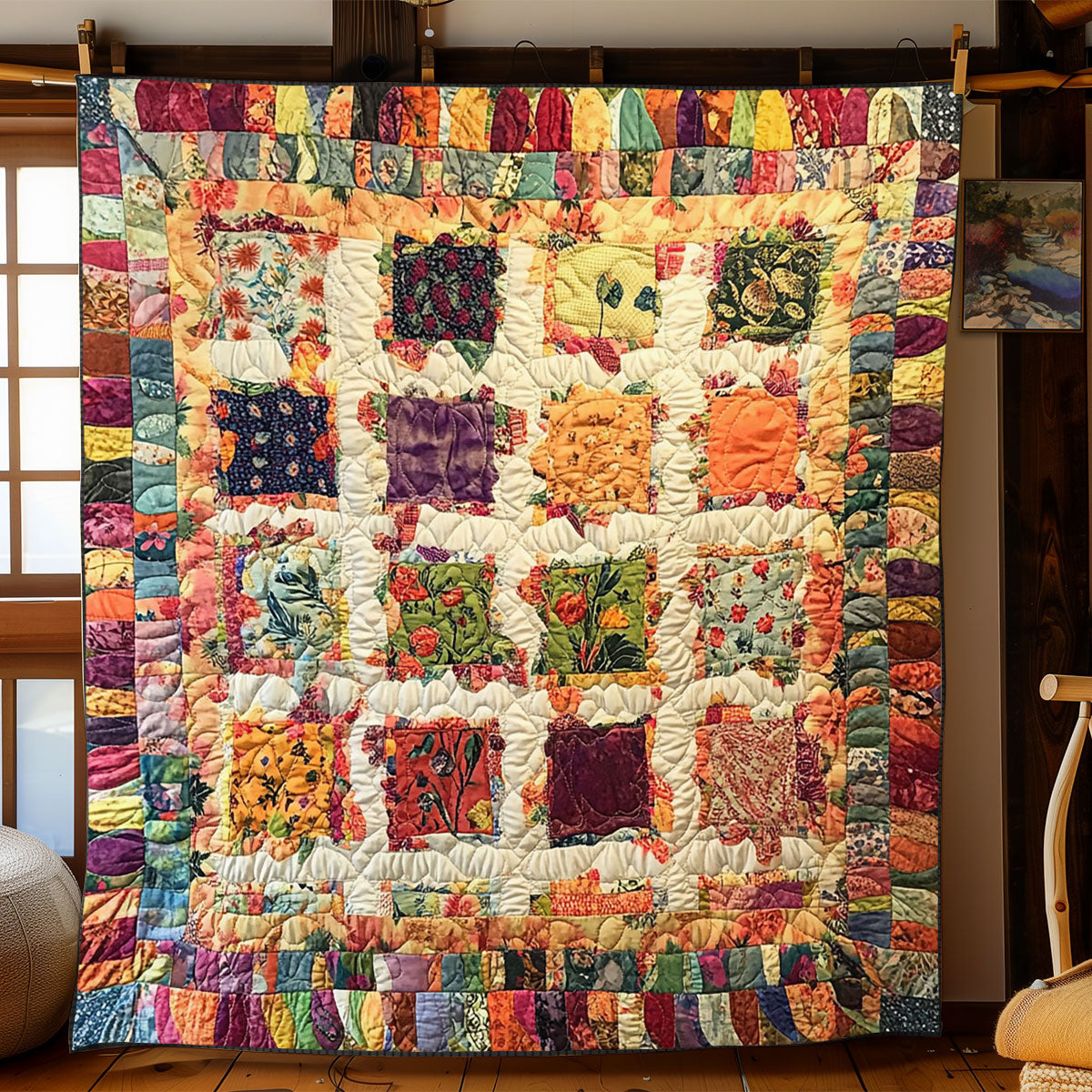 Blooming Patchwork WJ1202006CL Quilt