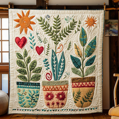 Boho Plant WJ2702001CL Quilt