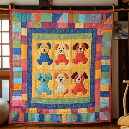 Colorful Puppy WJ2602006CL Quilt