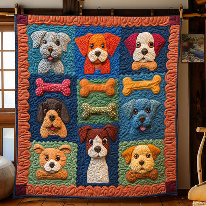 Colorful Puppy WJ2602007CL Quilt