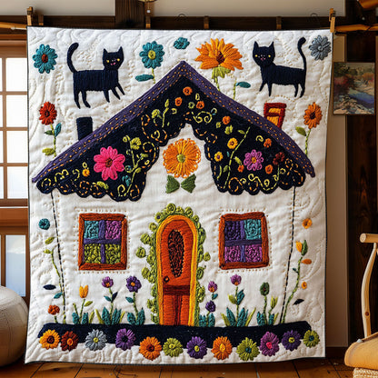 Cozy Cottage Cat WJ1202008CL Quilt