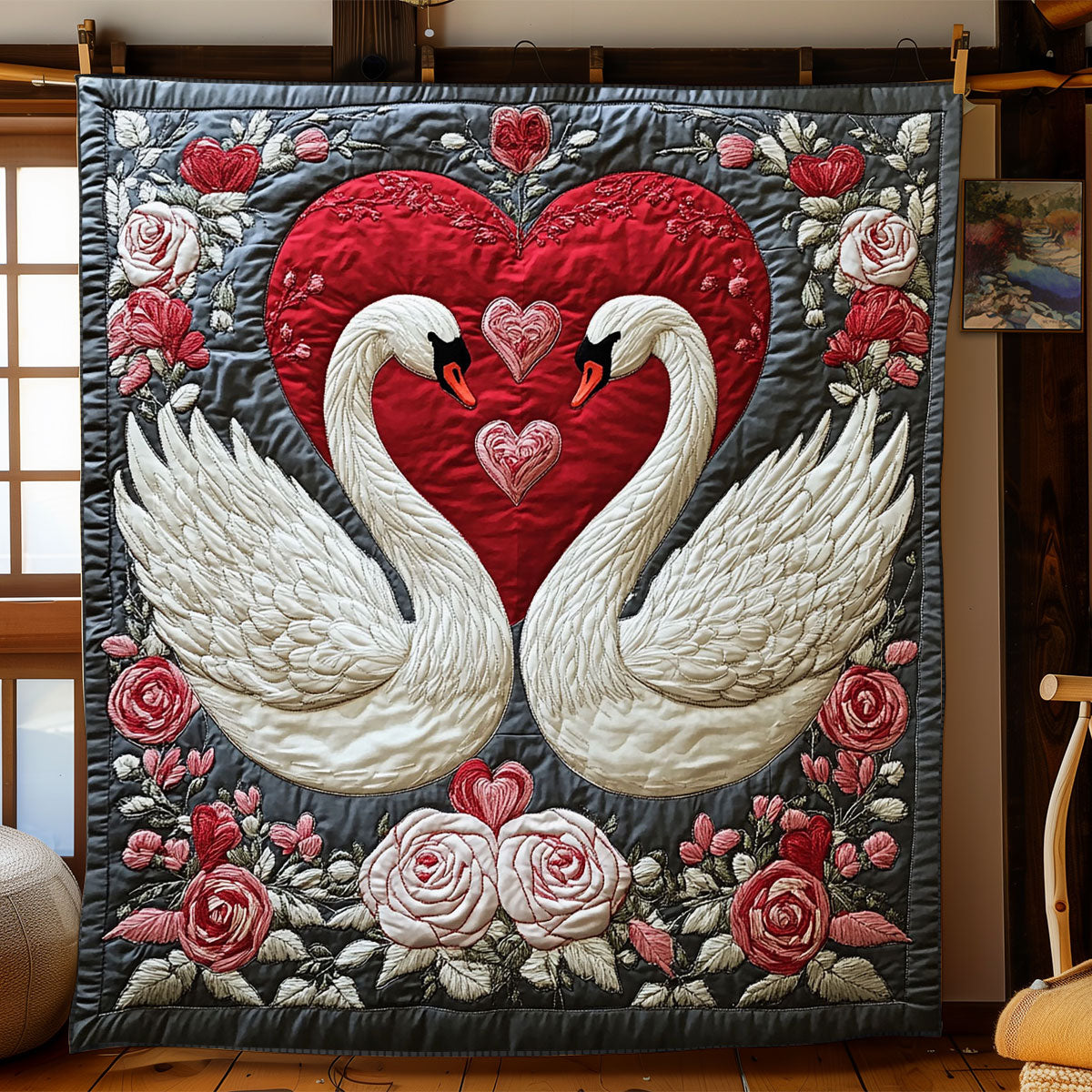 Eternal Swan Bond WJ0802010CL Quilt