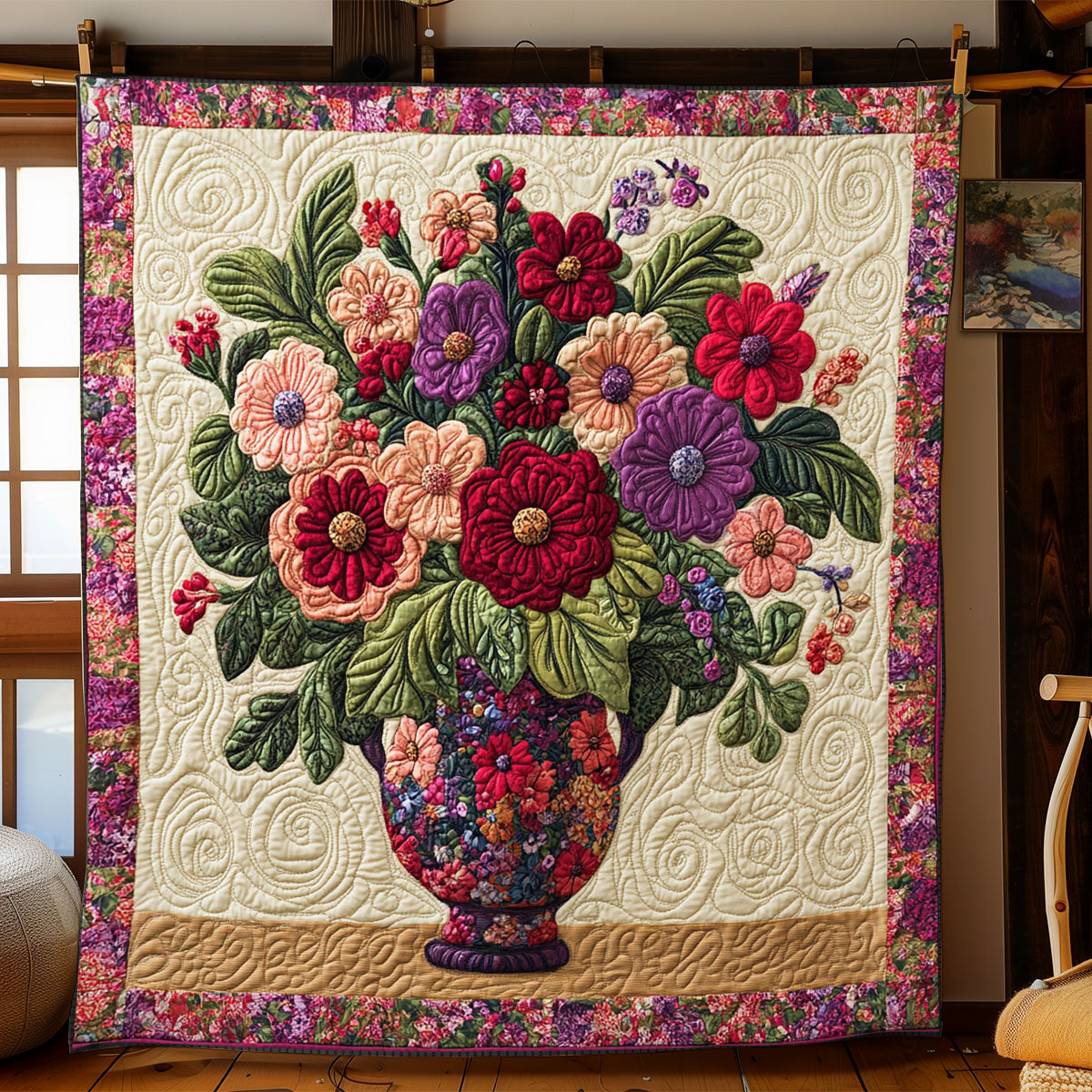 Floral Bouquet WJ1102008CL Quilt