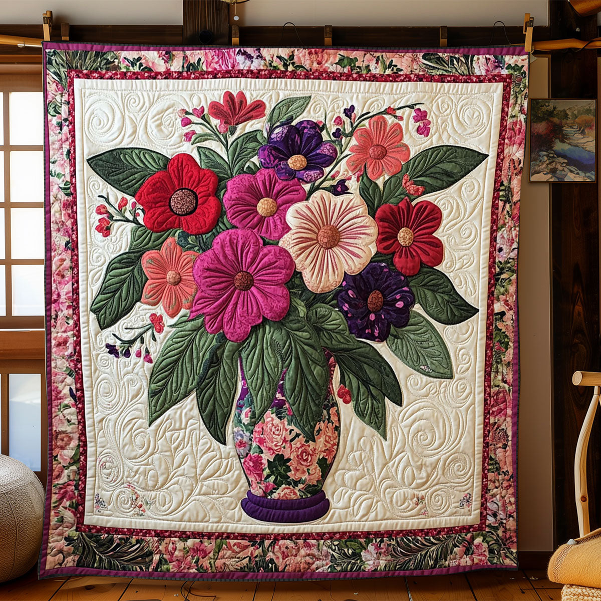 Floral Bouquet WJ1202014CL Quilt