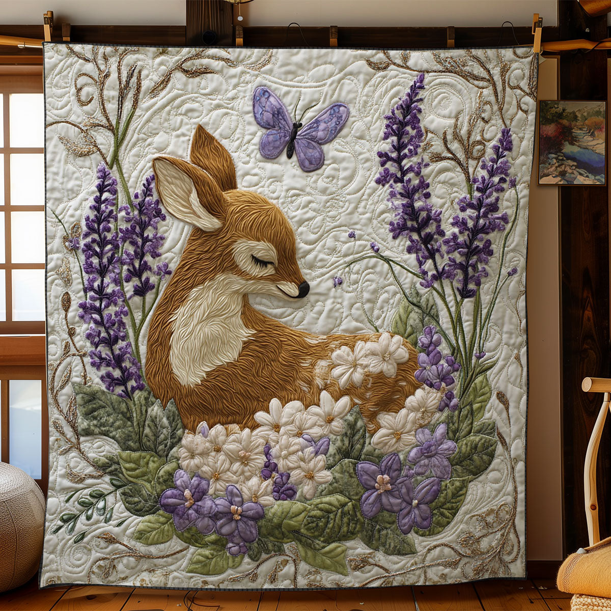 Gentle Forest Guardian WJ1302014CL Quilt