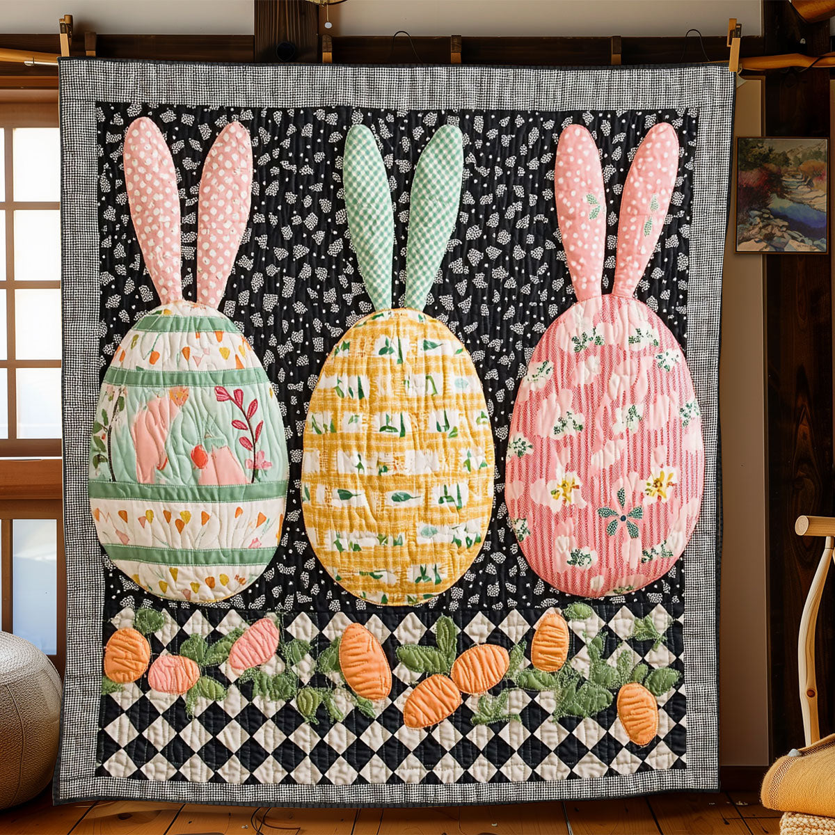 Hoppy Easter Garden WJ0803029CL Quilt