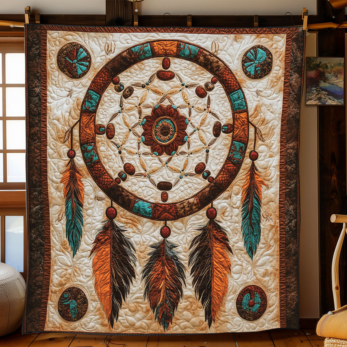 Native Dreamcatcher WJ1402014CL Quilt