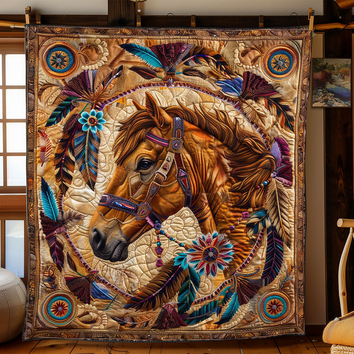 Native Horse WJ2702009CL Quilt