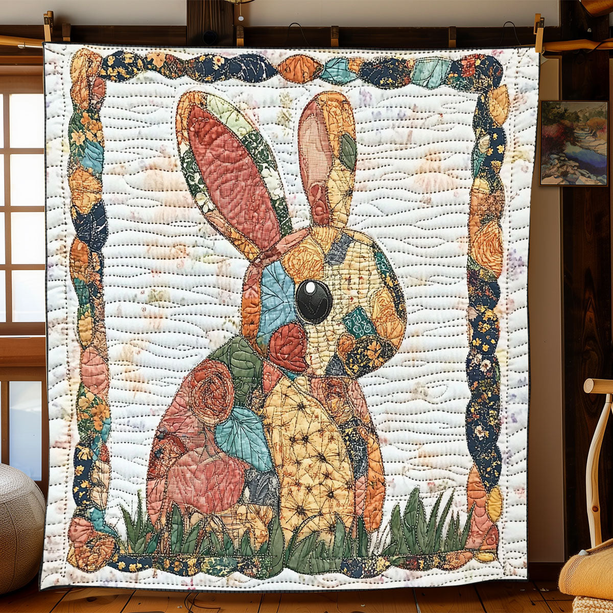 Patchwork Bunny WJ2502014CL Quilt