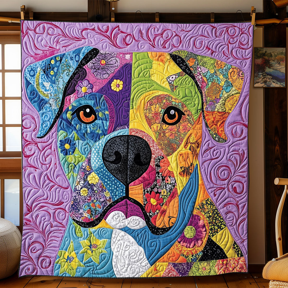 Patchwork Dog WJ1302018CL Quilt