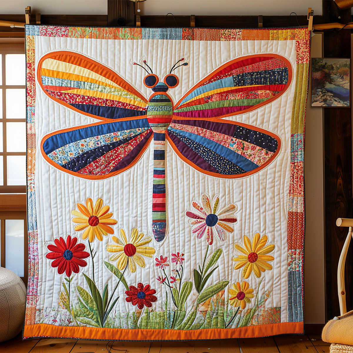 Patchwork Dragonfly WJ0702011CL Quilt