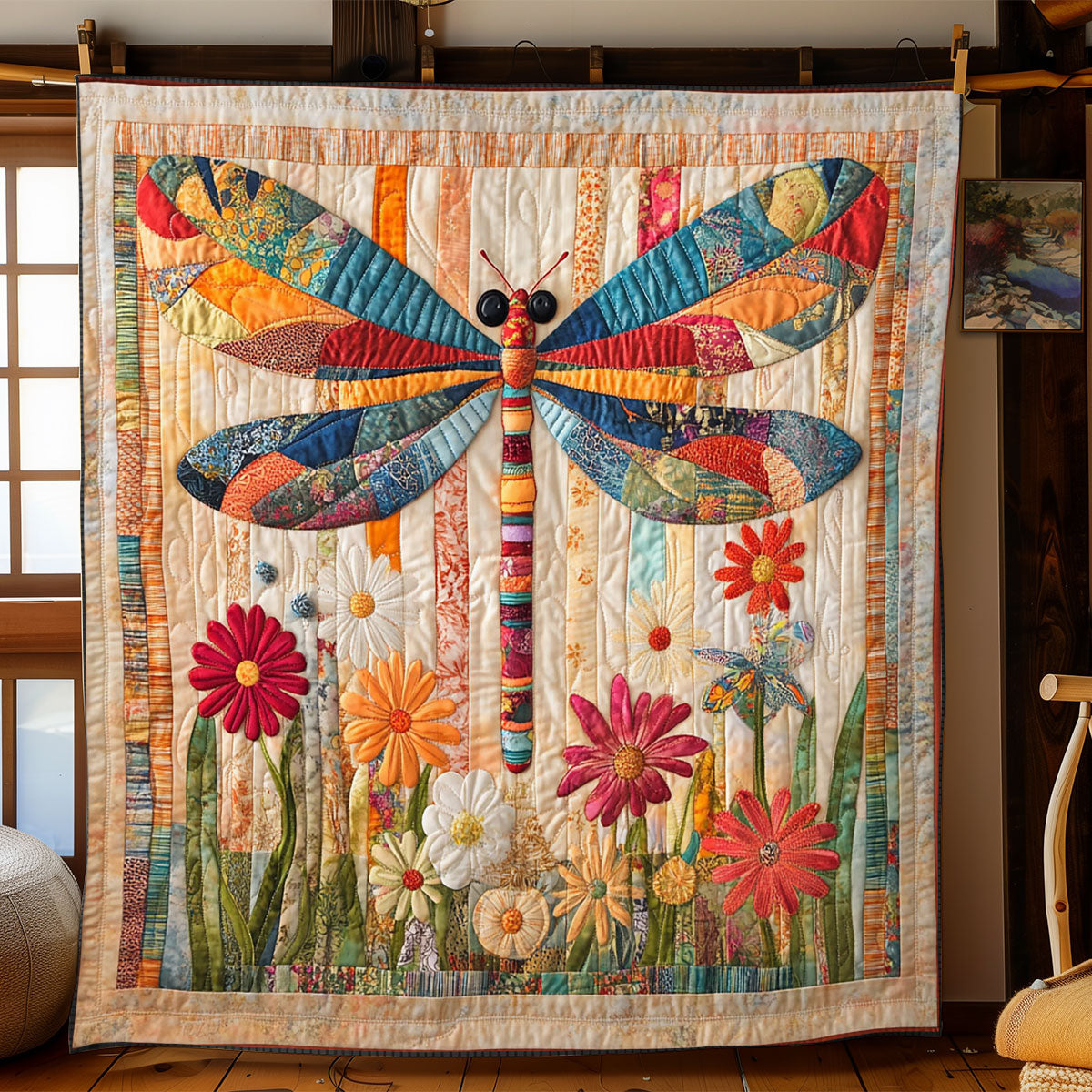 Patchwork Dragonfly WJ0702012CL Quilt