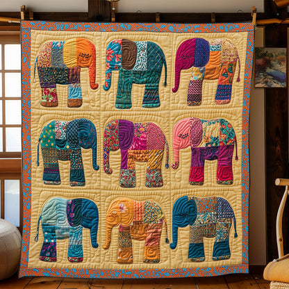 Patchwork Elephant WJ0802030CL Quilt