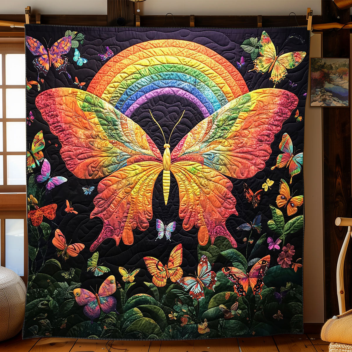 Rainbow Wings WJ1103019CL Quilt