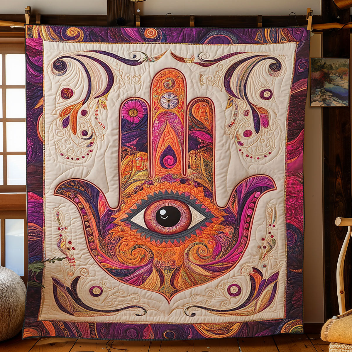 Sacred Hamsa WJ0602034CL Quilt