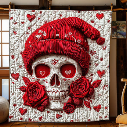 Skull Love Rose WJ0702029CL Quilt