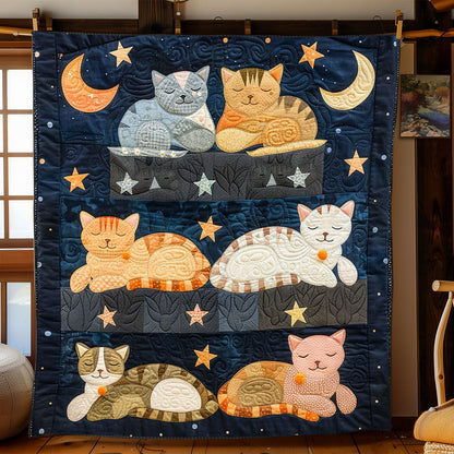 Sleeping Cat To The Moon WJ1003021CL Quilt