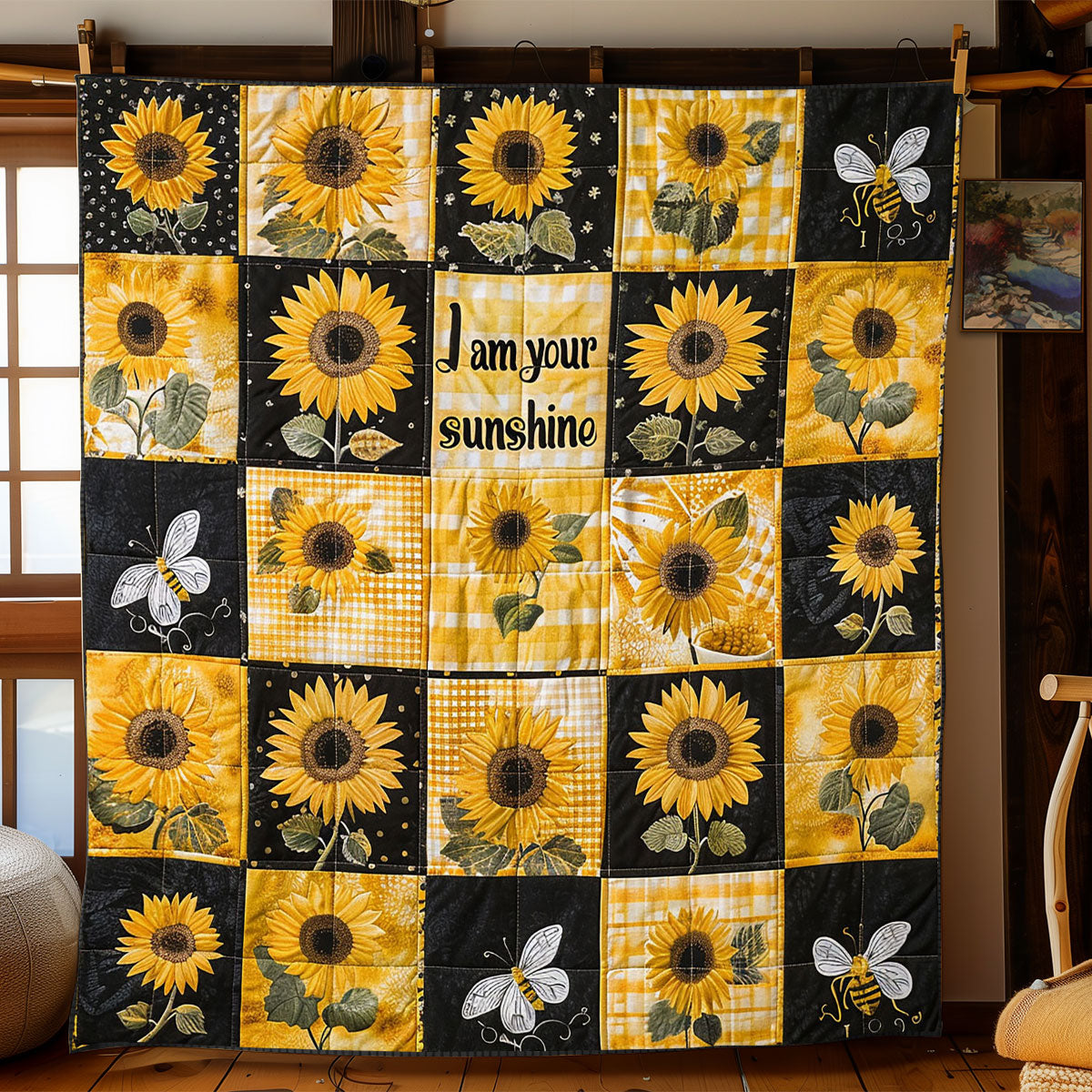 Sunflower Shine WJ2802026CL Quilt