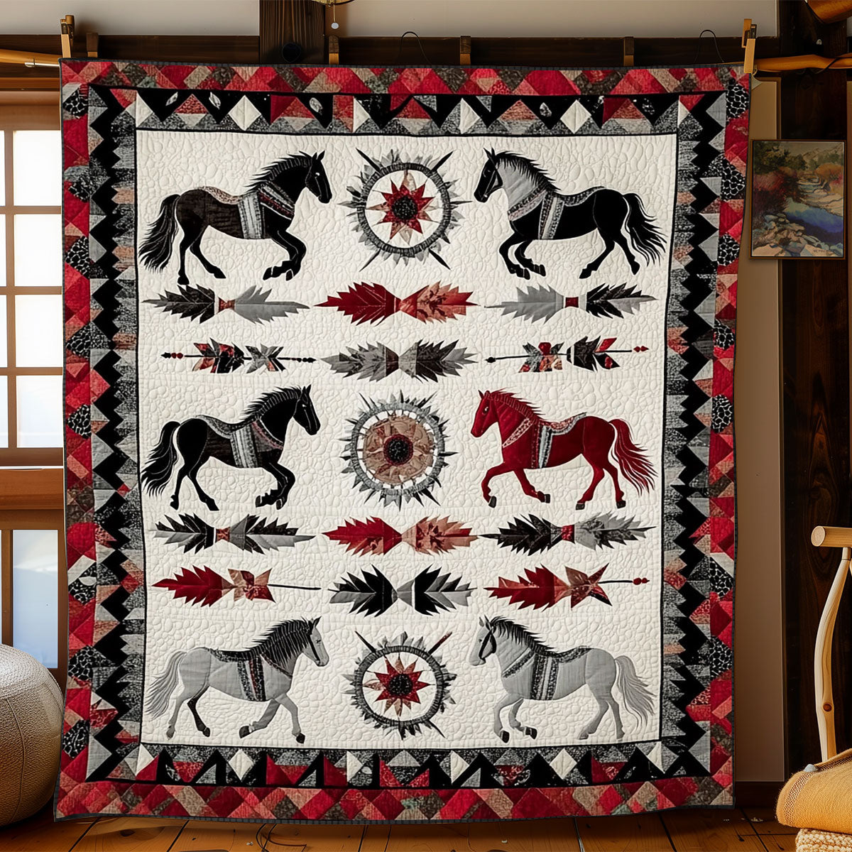 Tribal Gallop WJ0802046CL Quilt