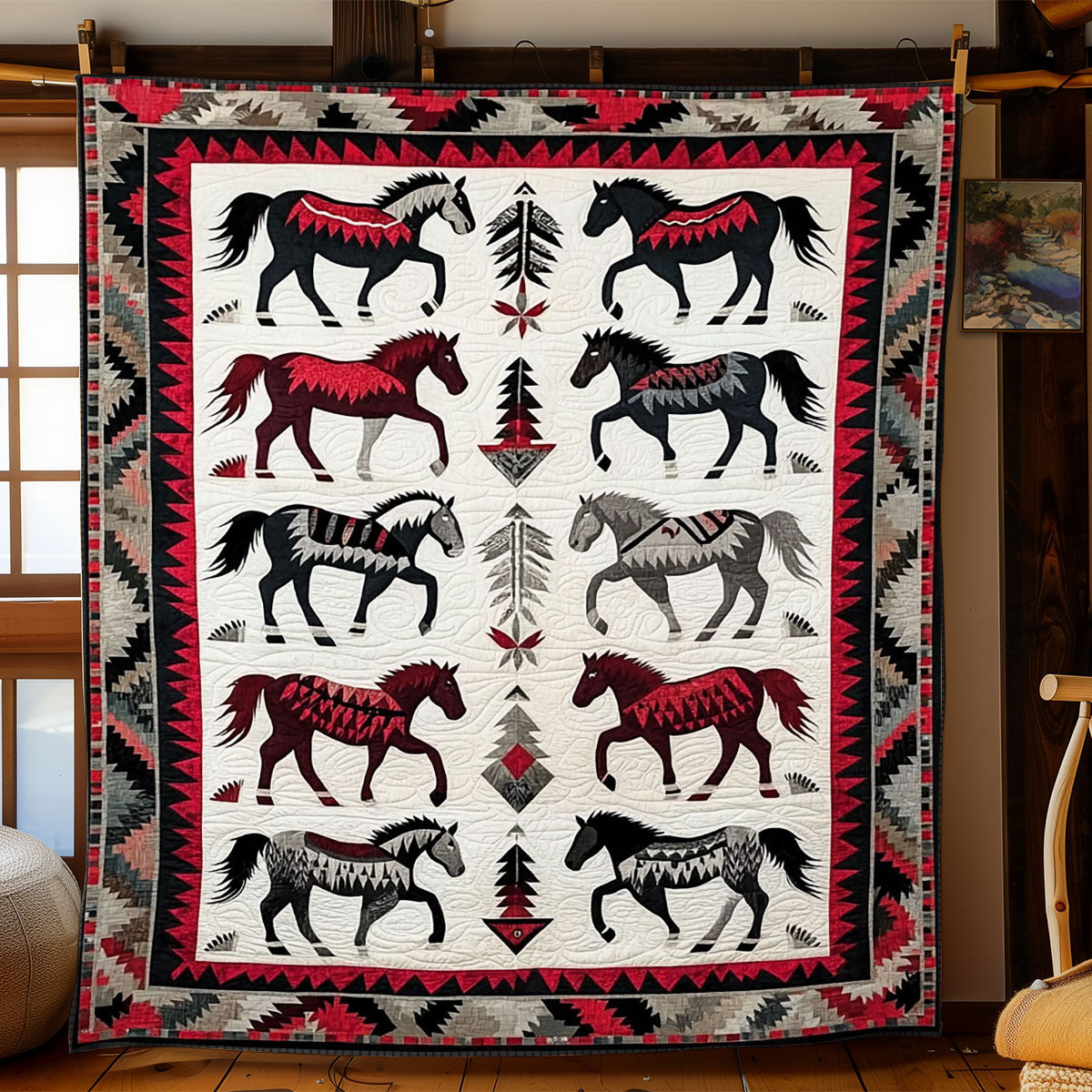 Tribal Gallop WJ0802049CL Quilt