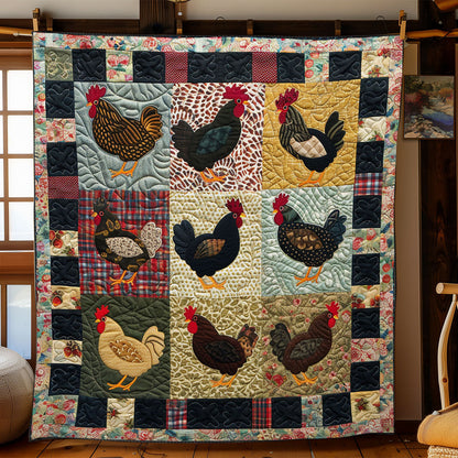 Vintage Chicken WJ2402019CL Quilt