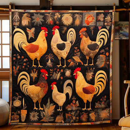 Vintage Chicken WJ2402020CL Quilt