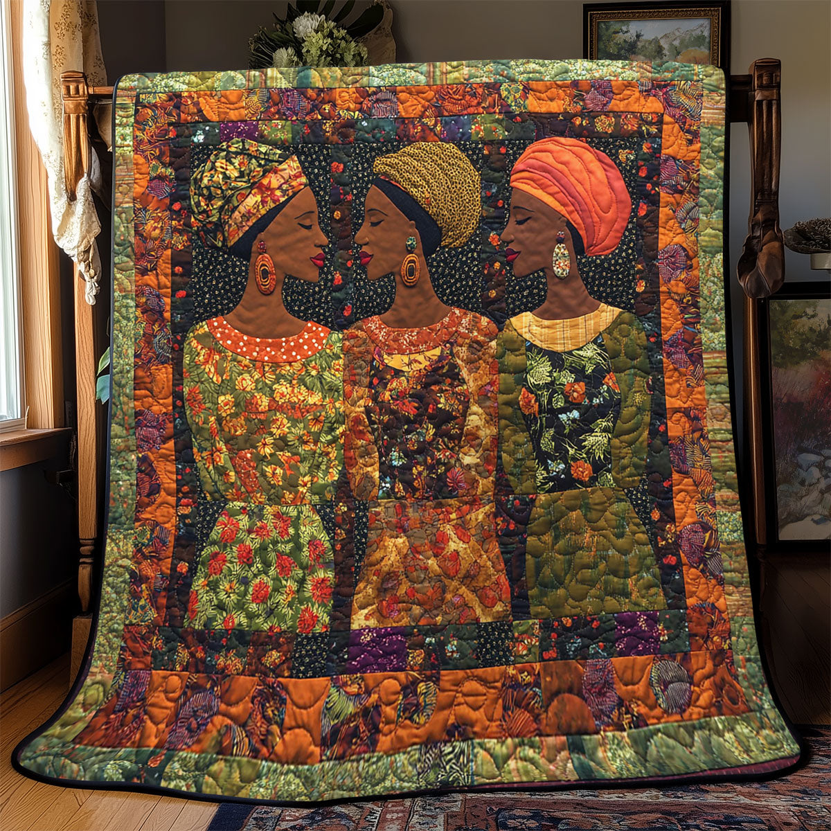 African Woman WJ0603001CL Quilt