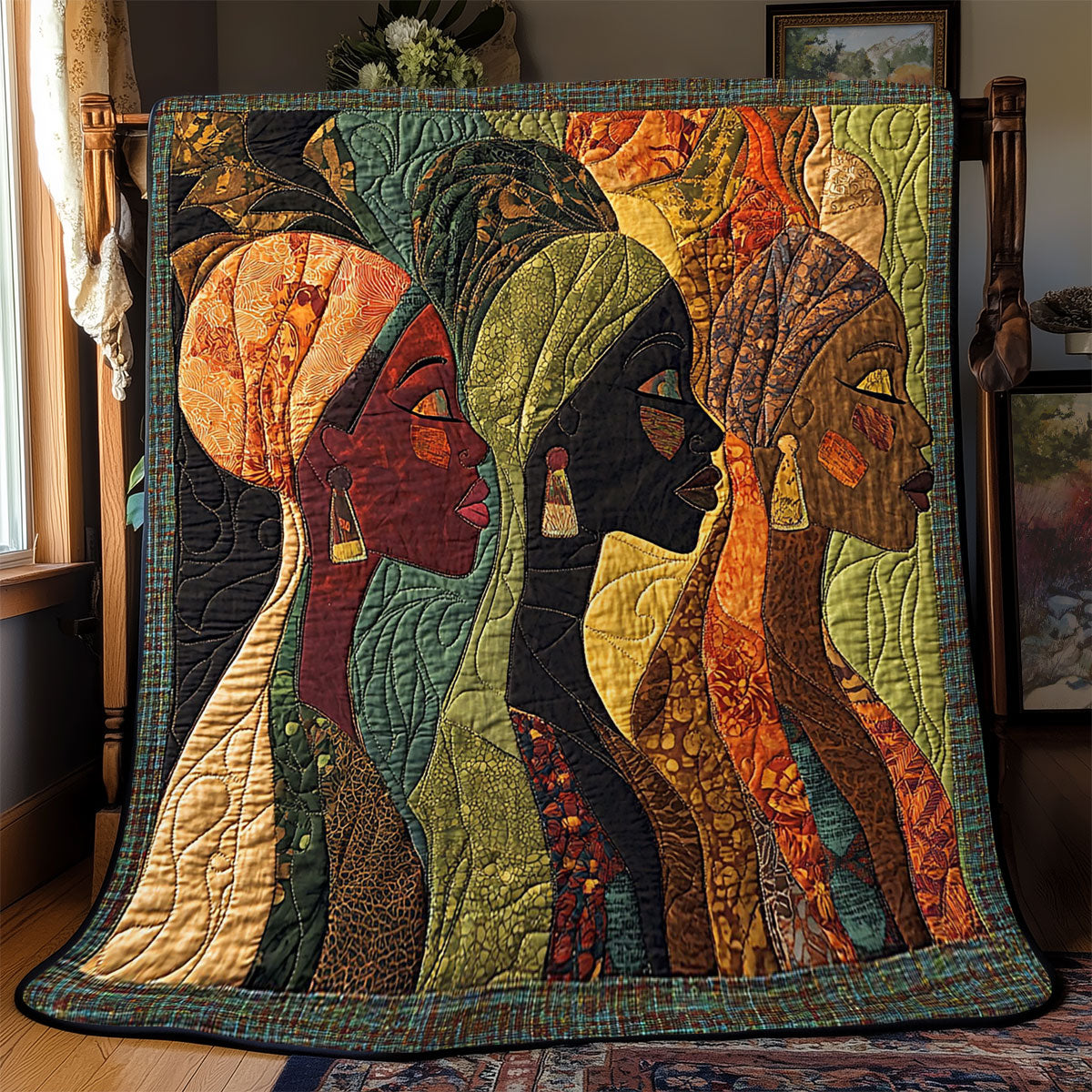 African Woman WJ0603004CL Quilt