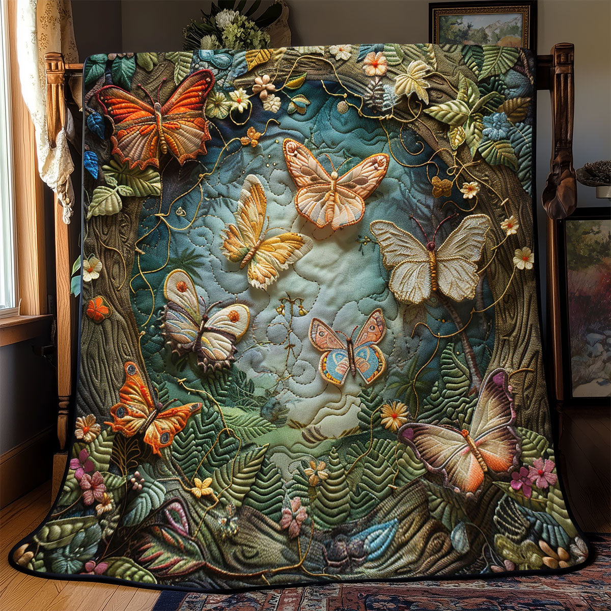 Enchanted Butterfly Forest WJ0802007CL Quilt