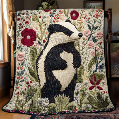 Floral Badger WJ0702004CL Quilt