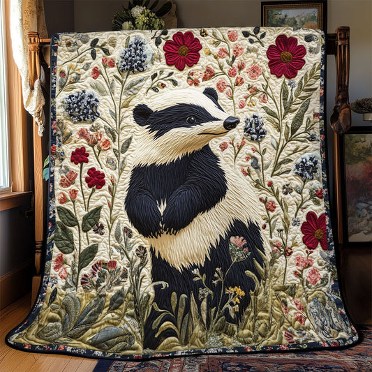 Floral Badger WJ0702005CL Quilt