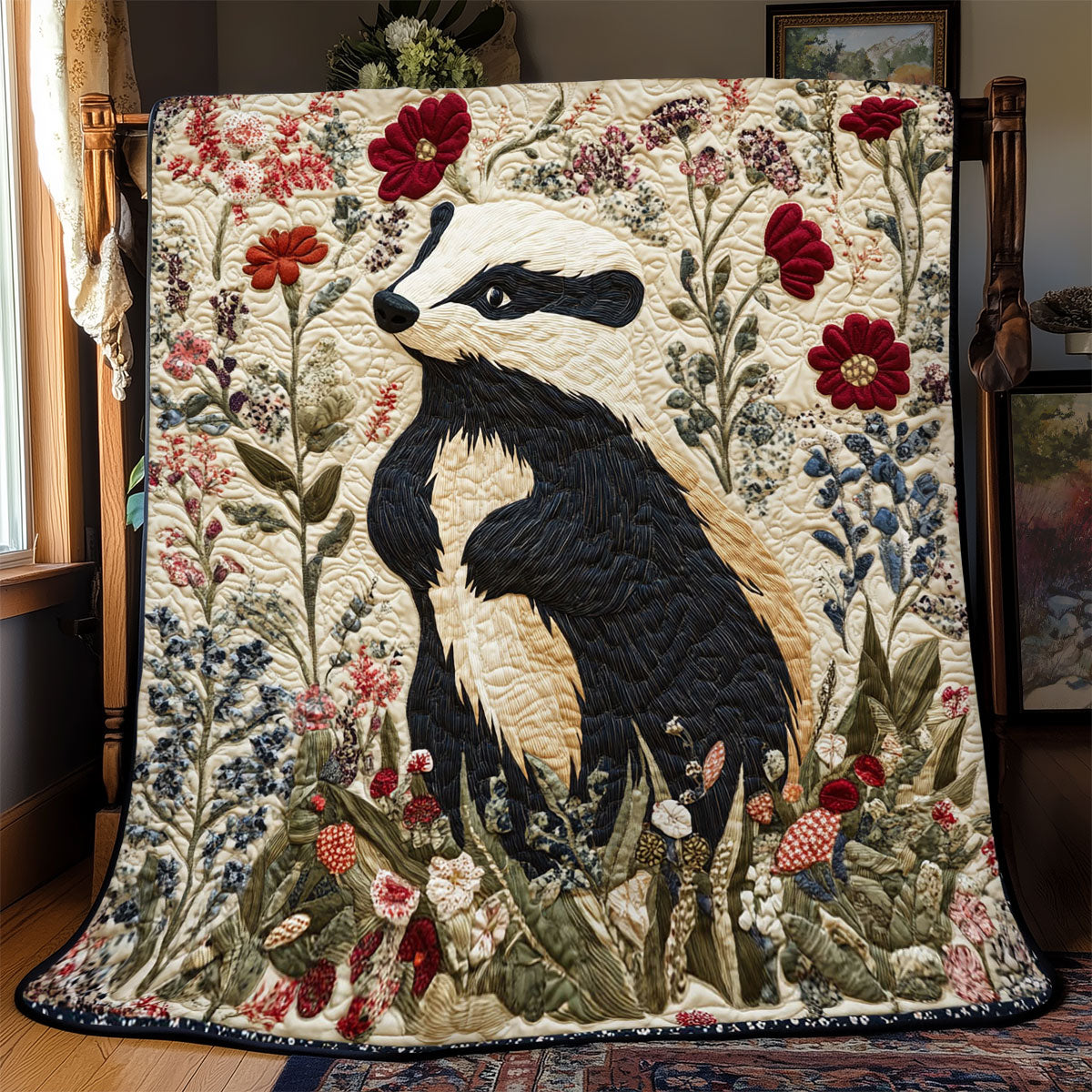 Floral Badger WJ0802014CL Quilt