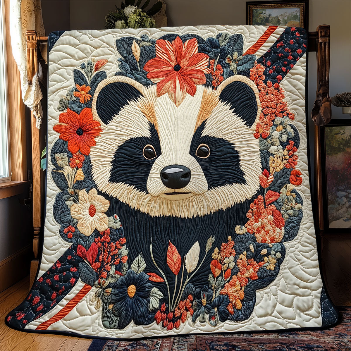 Floral Badger WJ0802015CL Quilt