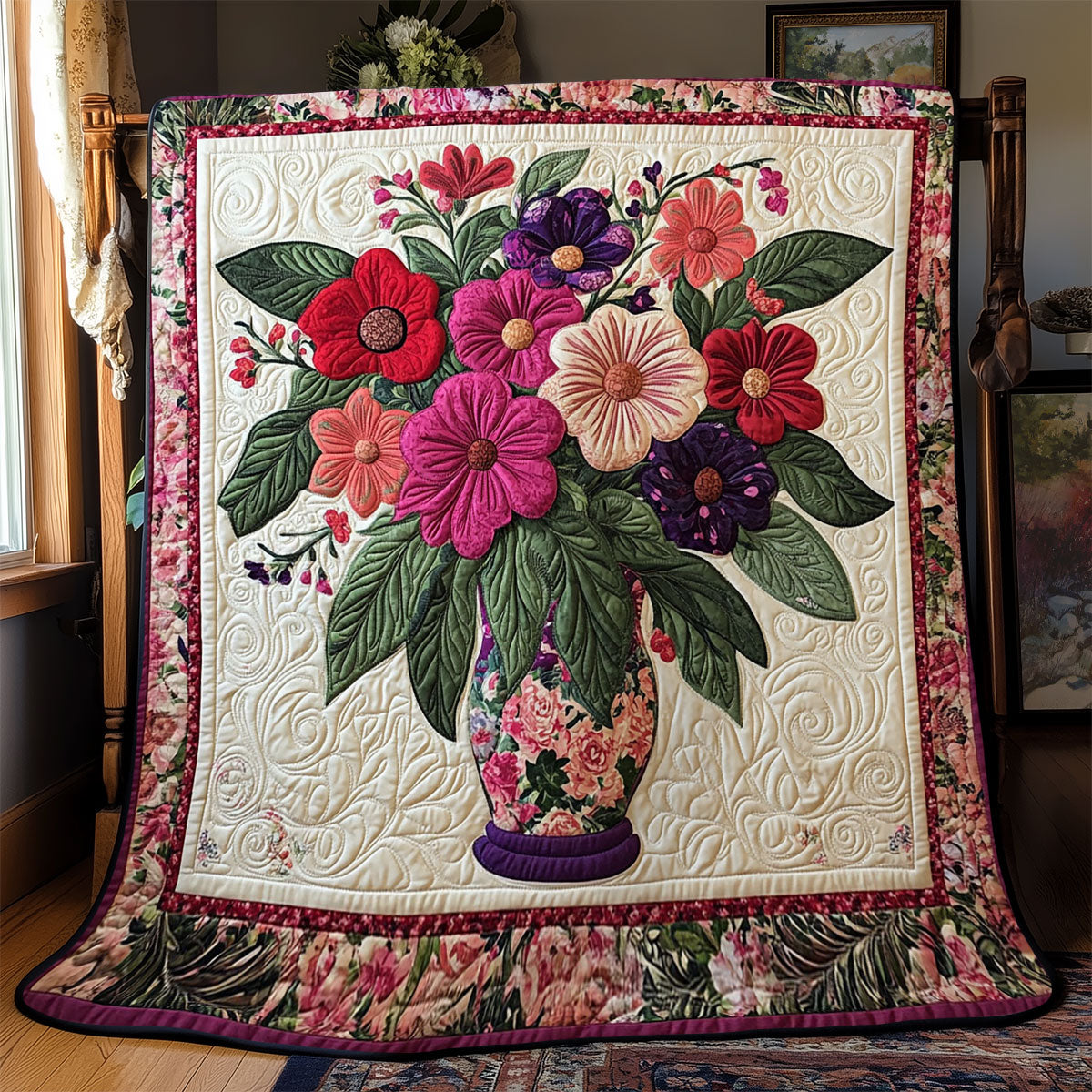 Floral Bouquet WJ1202014CL Quilt