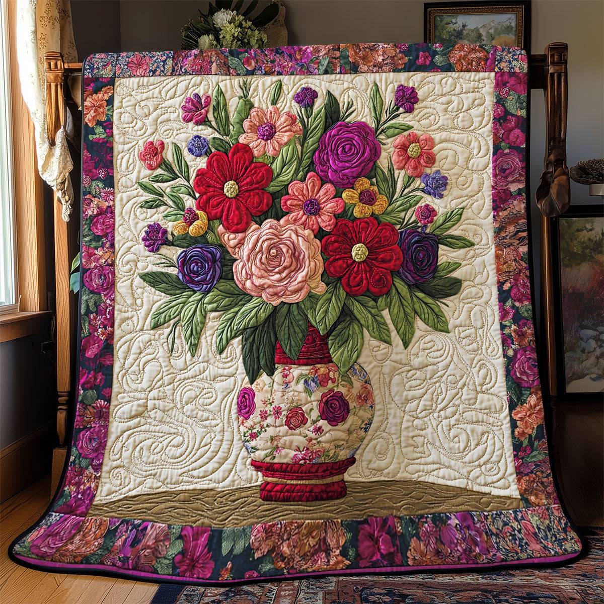 Floral Bouquet WJ1202015CL Quilt