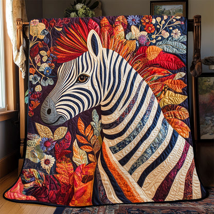 Floral Zebra WJ0802017CL Quilt