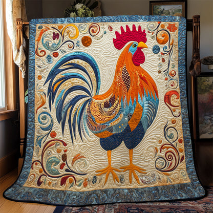 Folk Art Chicken WJ0703021CL Quilt