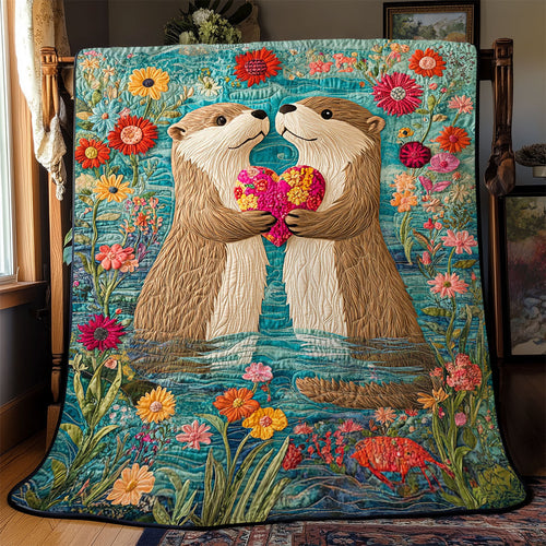 Otterly Adorable Love WJ0702010CL Quilt