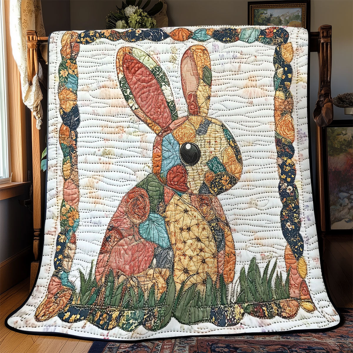 Patchwork Bunny WJ2502014CL Quilt