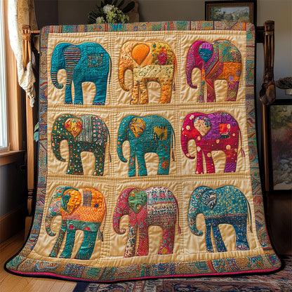 Patchwork Elephant WJ0702015CL Quilt