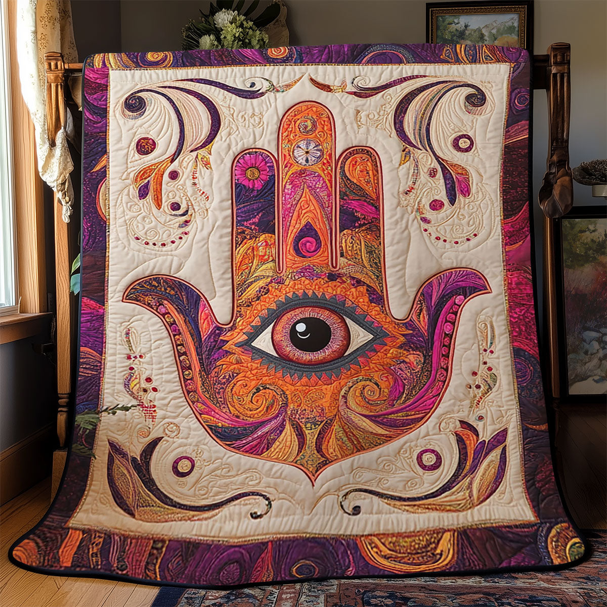 Sacred Hamsa WJ0602034CL Quilt