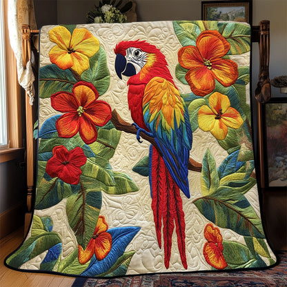 Scarlet Macaw Haven WJ0702028CL Quilt