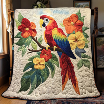 Scarlet Macaw Haven WJ0802038CL Quilt