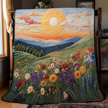 Sunrise And Wildflower WJ2402017CL Quilt